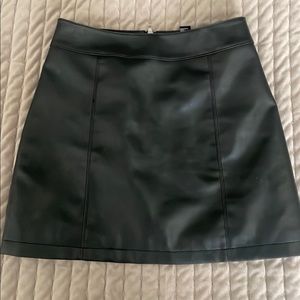 Black Leather Skirt
